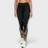 Carmo™ - Legginguri cu talie înaltă și imprimeu leopard