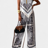 Compleu Leonie Paisley cu bretele