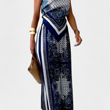 Compleu Leonie Paisley cu bretele