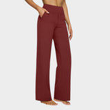 Calista™ | Pantaloni largi pentru femei, culoare maro