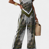 Compleu Leonie Paisley cu bretele