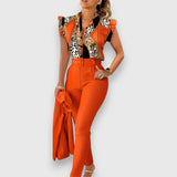 Lidija™ - Set de două piese cu un model modern de leopard