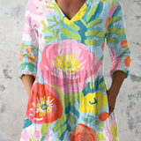 Helene | Duga Bluza s V-Izrezom
