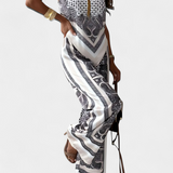 Compleu Leonie Paisley cu bretele