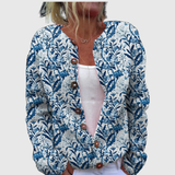 Karin™ - Kardigan s plavim lišćem