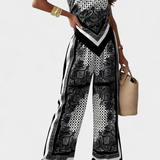 Compleu Leonie Paisley cu bretele