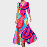 Isadora - Rochie maxi premium realizată manual