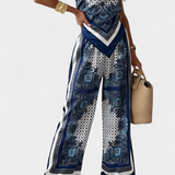 Compleu Leonie Paisley cu bretele