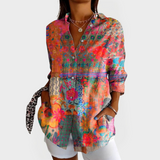 Odeta™ - Cămașă Vintage cu Model Floral