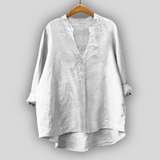 Milda™ - Bluza din In cu Butoane
