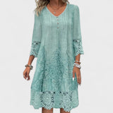 Lucia - Rochie Elegantă cu Broderie