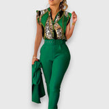 Lidija™ - Set de două piese cu un model modern de leopard