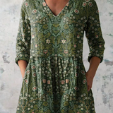 Julie | Duga Bluza s V-Izrezom