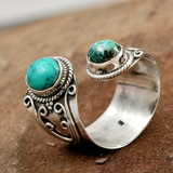 Vintage Boho Mozaik Prsten