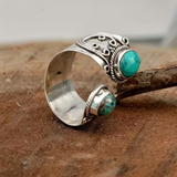 Vintage Boho Mozaik Prsten