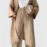 Set de relaxare din două piese Kaspijos cu kimono lung