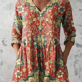 Lea | Duga Bluza s V-Izrezom