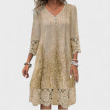 Lucia - Rochie Elegantă cu Broderie