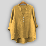 Milda™ - Bluza din In cu Butoane