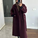 Amalija | Trench de culoare vin