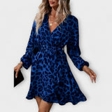 Beatriz - Rochie Scurtă cu Model de Leopar