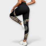 Carmo™ - Legginguri cu talie înaltă și imprimeu leopard