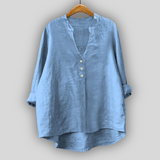 Milda™ - Bluza din In cu Butoane