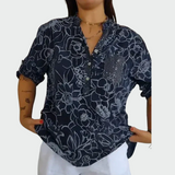 Miglė™ – Bluză florală cu farmec estival