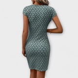 Patrícia - Rochie Tulip cu Mâneci Scurte