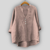 Milda™ - Bluza din In cu Butoane
