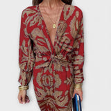 Oriana - Rochie elegantă cu mâneci lungi