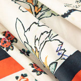 Pantaloni Drepți cu Talie Înaltă Arce cu Model Floral