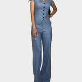 Irena™ - Set bluză și pantaloni în formă de V