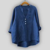 Milda™ - Bluza din In cu Butoane