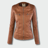 Gabija™ – Jachetă din Piele Elegantă pentru Toamnă