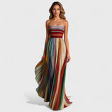 Renata - Rochie colorată fără mâneci