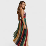 Renata - Rochie colorată fără mâneci