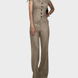Irena™ - Set bluză și pantaloni în formă de V