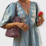 Sílvia - Rochie Imprimată pentru Eleganță Fără Efort