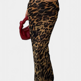 Falda Maxi Slim Elena cu Model Leopardo