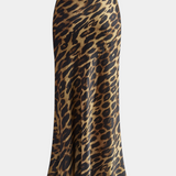 Falda Maxi Slim Elena cu Model Leopardo