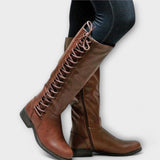 Aušra™ - Botine elegante cu șireturi