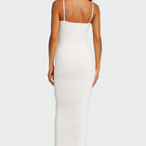 Dina™ - Rochie Albă Simplă
