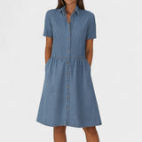 Isabela – Rochie din denim pentru zi cu zi