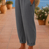 Andreea | Pantaloni din in lejeri