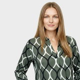 Kamilė™ - Bluză clasică cu mâneci lungi și model elegant