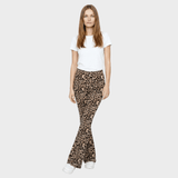 Berenice™ - Pantaloni bootcut cu imprimeu leopard