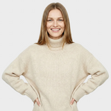 Isabella™ | Pulover din cașmir cu guler înalt