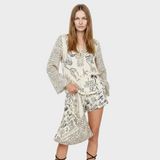 Cămașă Amalia Stil Boho cu Șorturi Elastice