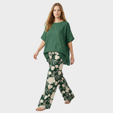 Aivy Set Floral din Două Piese cu Ochi Relaxați